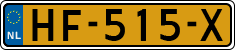 License plate of the Netherlands, Cars