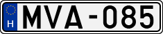 license plates of Hungary, Cars (1990)