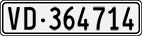 License plate of Switzerland, Cars