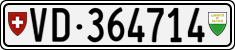 License plate of Switzerland, Cars