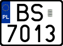 License plates of Poland, Special vehicles and motorcycles