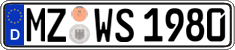 German license plate, Regular plates