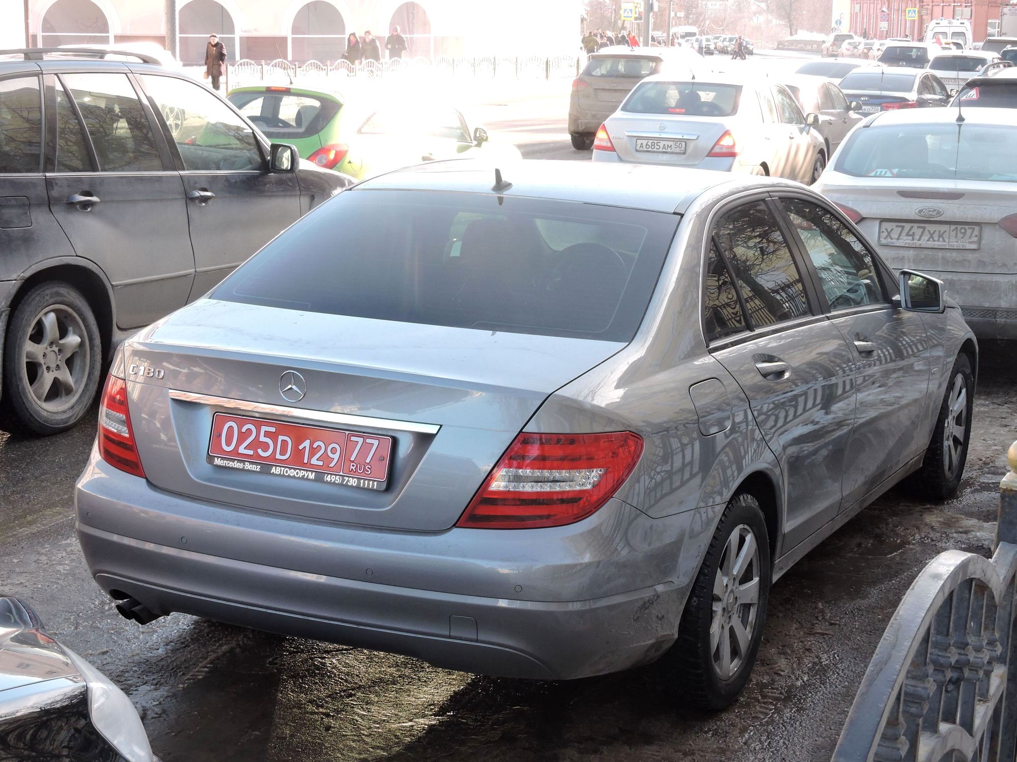 025 D 129 77, Mercedes-Benz C-Klasse 3rd gen Sedan (W204), 2007–2015
