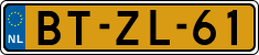 License plate of the Netherlands, Heavy Commercial Vehicles (1994 system)