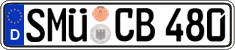 German license plate, Regular plates