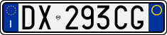 License plate of Italy, Cars (1994 year series)