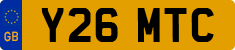 License plate of the United Kingdom, 1983 year system