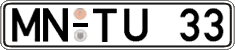 German license plate, Regular plates