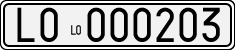 License plate of Italy, Cars (1927 year series)