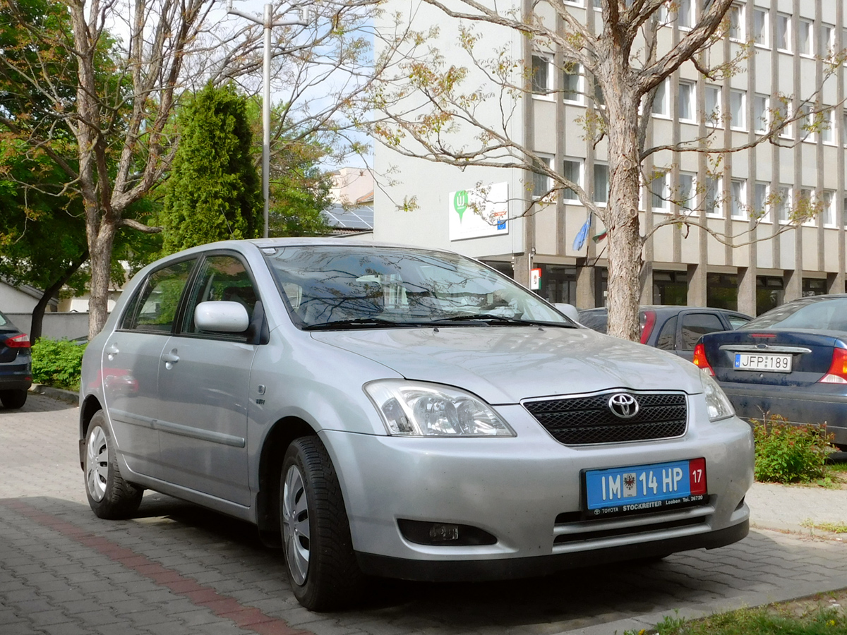 IM 14 HP, Toyota Corolla 9th gen Sedan (E120; Global-market), 2000–2007