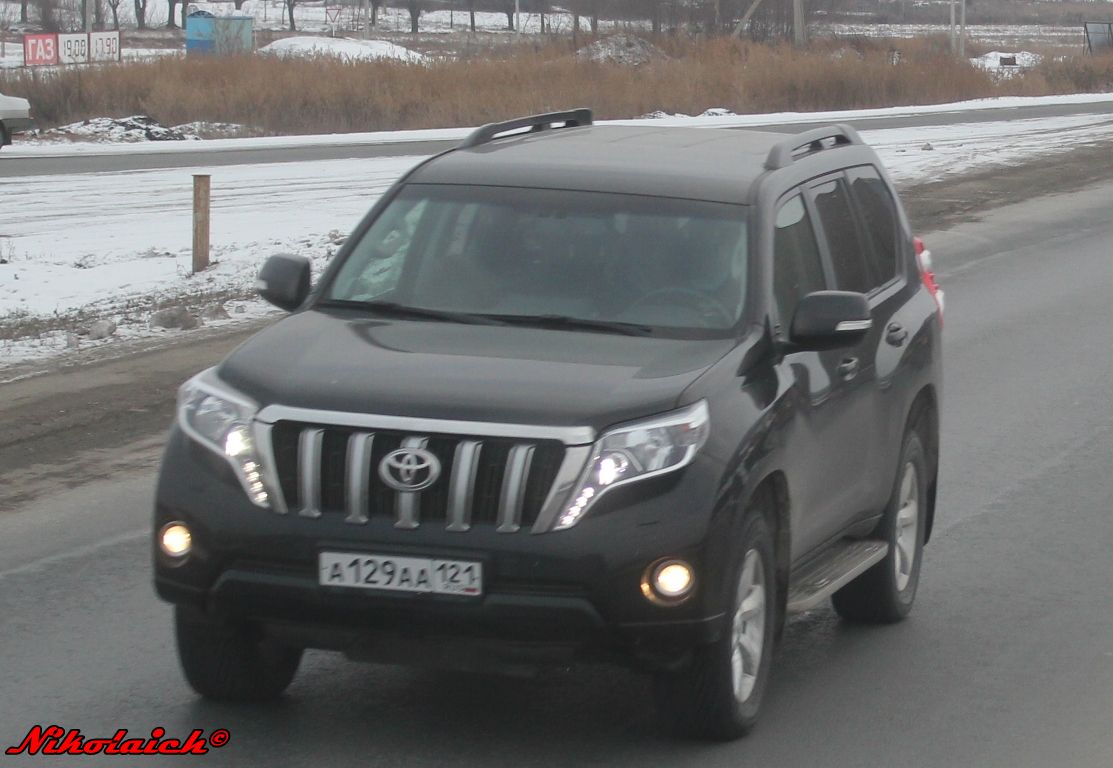 а 129 аа 121, Toyota Land Cruiser Prado 4th gen 5-door SUV (J150), 1st facelift, 2013–2017