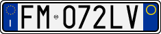 License plate of Italy, Cars (1994 year series)