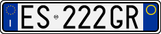 License plate of Italy, Cars (1994 year series)