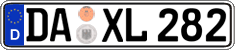 German license plate, Regular plates