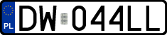 License plates of Poland, Regular car plates