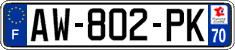 French license plate, SIV (ordinary)