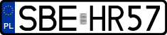 License plates of Poland, Regular car plates