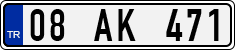License plate of Turkey, Regular plates