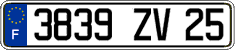 French license plate, FNI