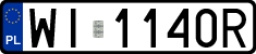 License plates of Poland, Regular car plates