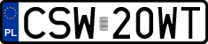 License plates of Poland, Regular car plates