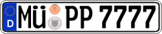German license plate, Regular plates