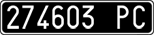 License plate of Italy, Cars (1927 year series)
