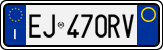 License plate of Italy, Cars (1994 year series)