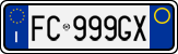 License plate of Italy, Cars (1994 year series)