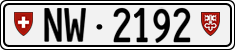 License plate of Switzerland, Cars