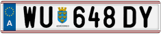 License plate of Austria, Regular plates