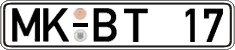 German license plate, Regular plates