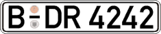 German license plate, Regular plates