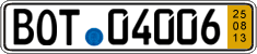 German license plate, Short-term transit plates