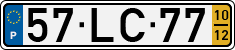 License plate of Portugal, Regular plates