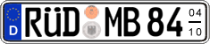 German license plate, Seasonal plates