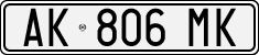 License plate of Italy, Cars (1994 year series)