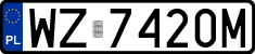 License plates of Poland, Regular car plates