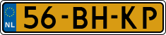 License plate of the Netherlands, Light Commercial Vehicles (1994 system)