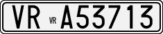 License plate of Italy, Cars (1927 year series)