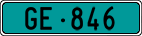 License plate of Switzerland, Agricultural vehicles (green)