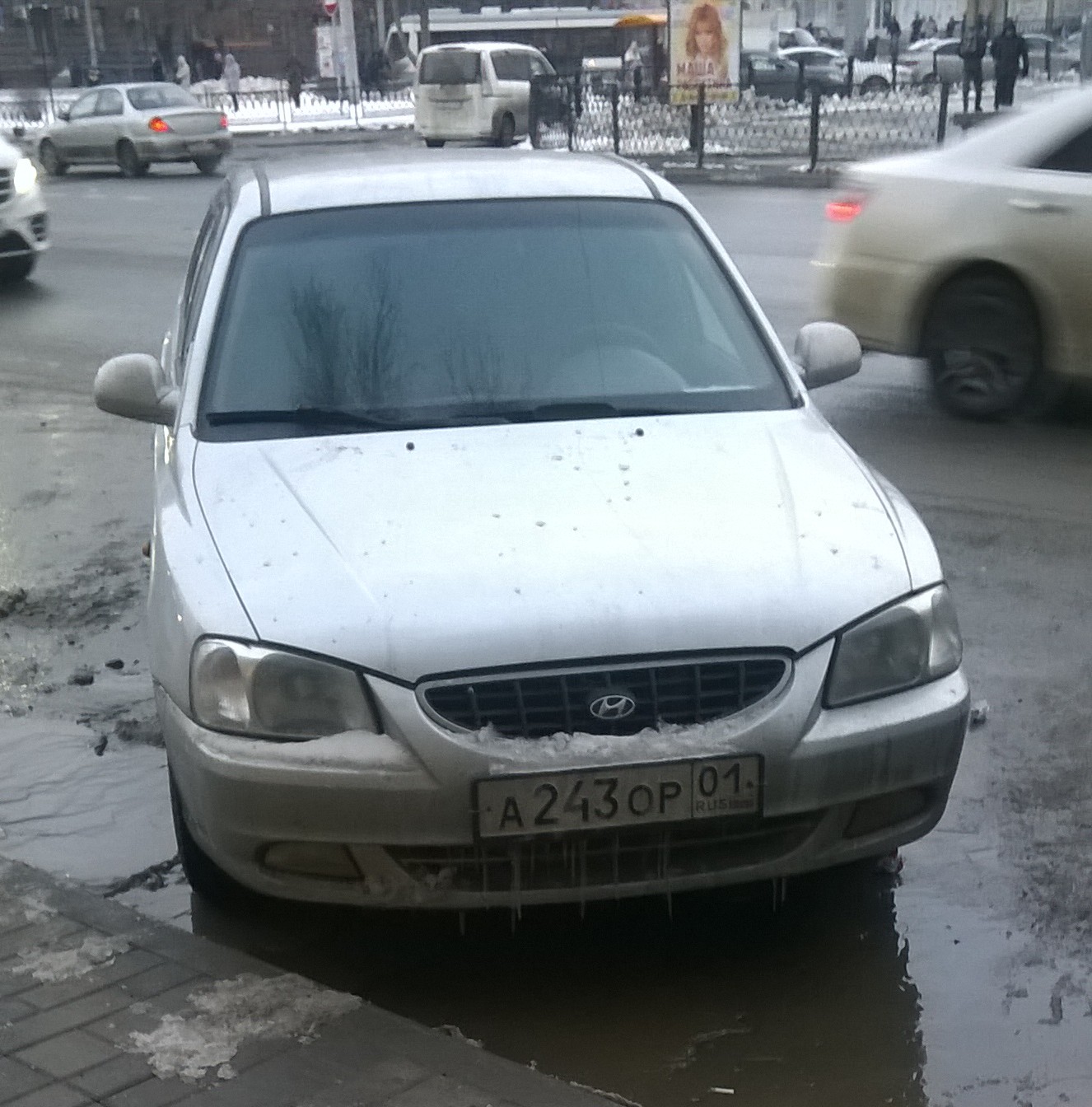 а 243 ор 01, Hyundai Accent 2nd gen Sedan (LC), 1999–2003 (–2016 for others)
