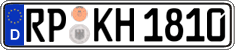 German license plate, Regular plates