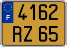 French license plate, FNI