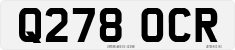 License plate of the United Kingdom, 1983 year system