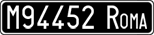 License plate of Italy, Cars (1927 year series)