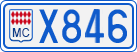 License plate of Monaco, Cars