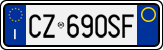 License plate of Italy, Cars (1994 year series)