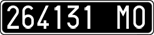 License plate of Italy, Cars (1927 year series)