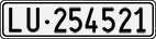 License plate of Switzerland, Cars